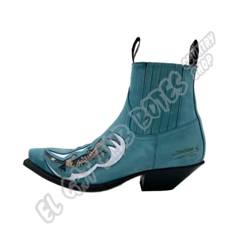 El Gat amb Botes - Platja d'Aro - Shop Online - Ankle Boots - David Villellas - Sendra 14677 Sprinter Turquoise