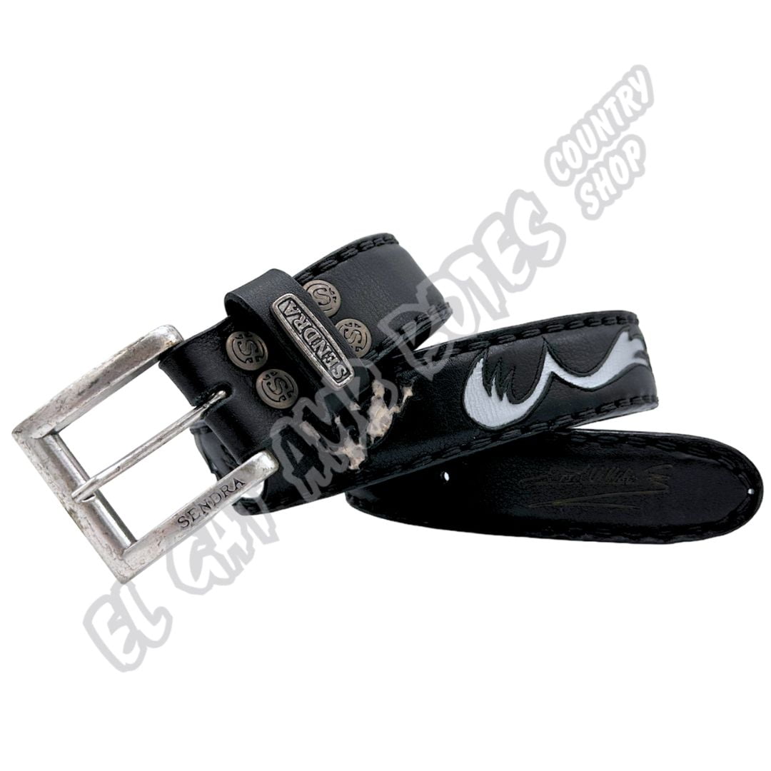 El Gat amb Botes - Platja d'Aro - Shop Online - Cinturones - David Villellas - Sendra 14164 Salvaje Negro