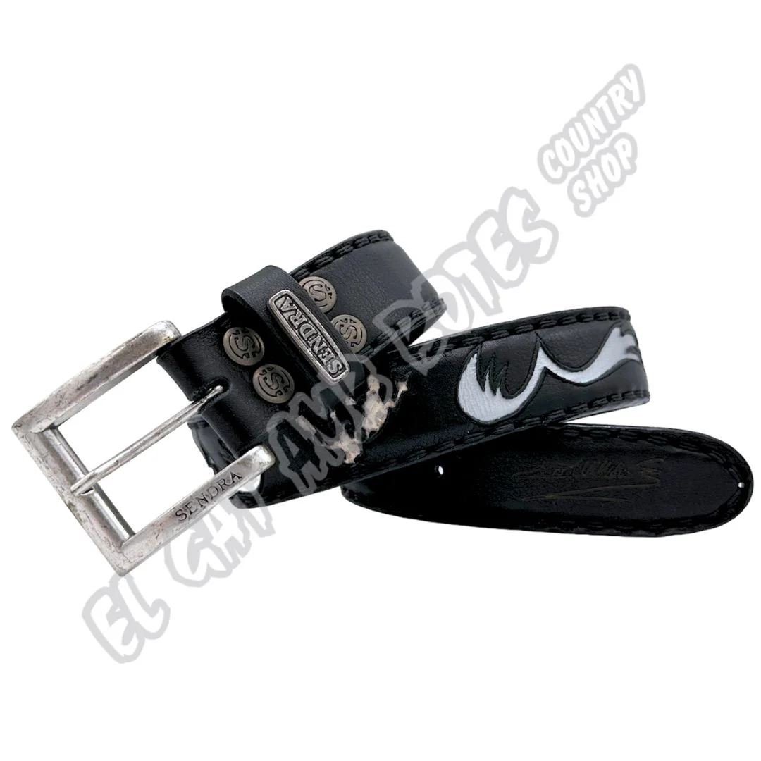 El Gat amb Botes - Platja d'Aro - Shop Online - Cinturones - David Villellas - Sendra 14164 Salvaje Negro
