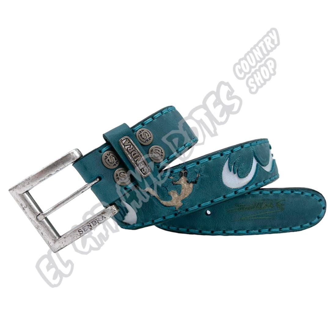 El Gat amb Botes - Platja d'Aro - Shop Online - Cinturones - David Villellas - Sendra 14164 Sprinter Turquesa