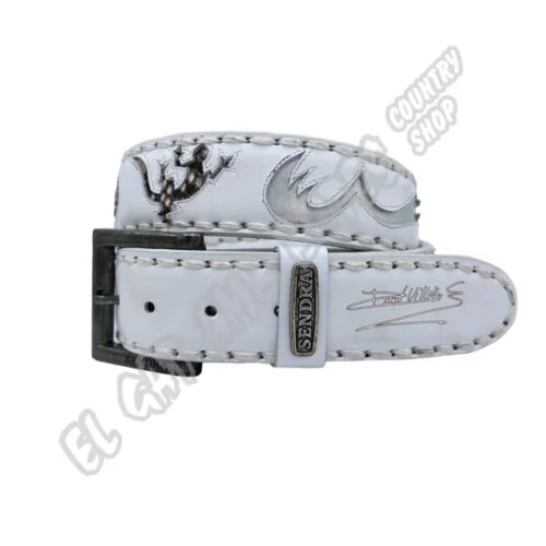 El Gat amb Botes - Platja d'Aro - Shop Online - Belts - David Villellas - Sendra 14164 X White