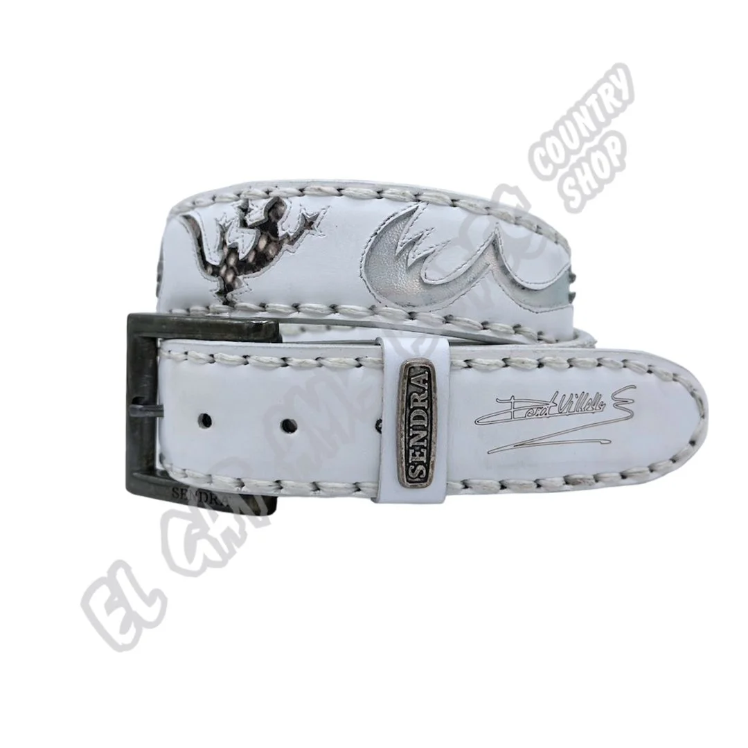 El Gat amb Botes - Platja d'Aro - Shop Online - Cinturones - David Villellas - Sendra 14164 X Blanco