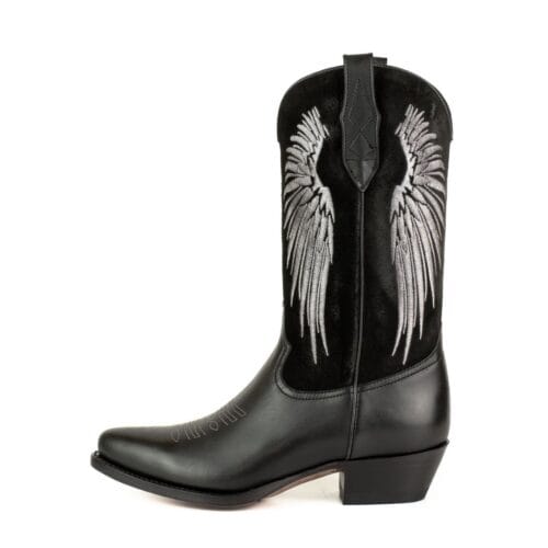 El Gat Amb Botes - Platja D'aro - Shop Online - Bottes - Mayura 2666 Wings Napa Black Nappa Leather Black Profile