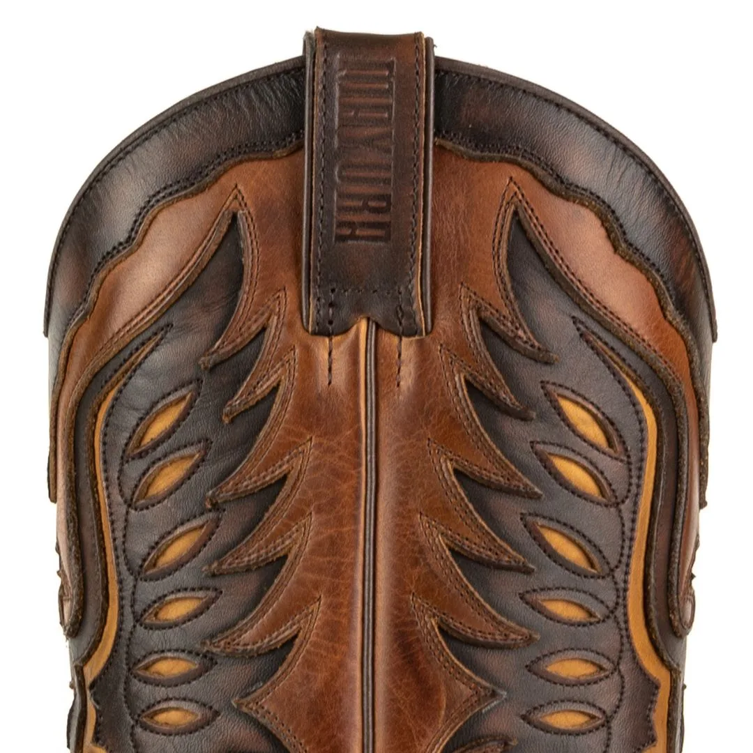 El Gat Amb Botes - Platja D'aro - Shop Online - Boots - Mayura-2626-C Eagle Pull Grass Castano Old Spotted