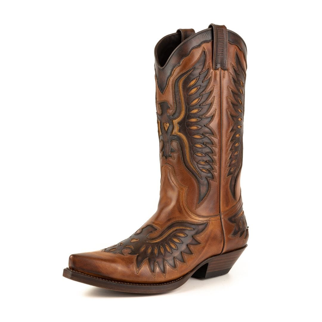 El Gat Amb Botes - Platja D'aro - Shop Online - Botas - Mayura-2626-C Eagle Pull Grass Castano Old Manchado