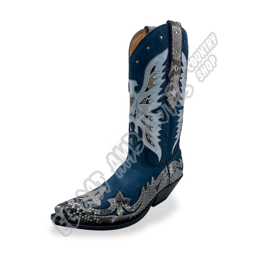El-Gat-Amb-Botes-Platja-Daro-Shop-Online-Botas-Sendra-6791-P-Piton-Natural-Nobuk-Delave-Blue-Ocean