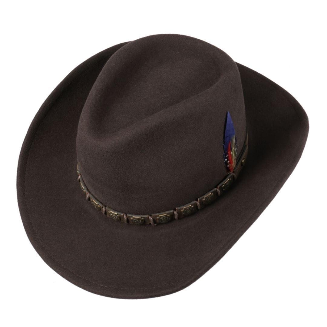 El-Gat-Amb-Botes-Platja-Daro-Shop-Online-Sombreros-Stetson-3598102-Hackberry-Western-Woolfelt-62-Chocolate