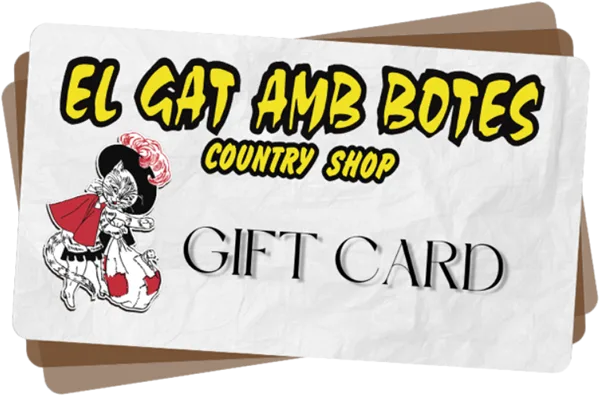 El Gat amb Botes - Country shop - Platja d'Aro - Inicio - Bloque Tarjeta Regalo
