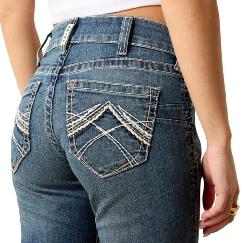 El-Gat-Bespoke-Boots-Platja-Daro-Shop-Online-Accessories-Jeans-Women-Ariat-10016202-Jean-Mid-Rise-Whipstitch-Rainstorm