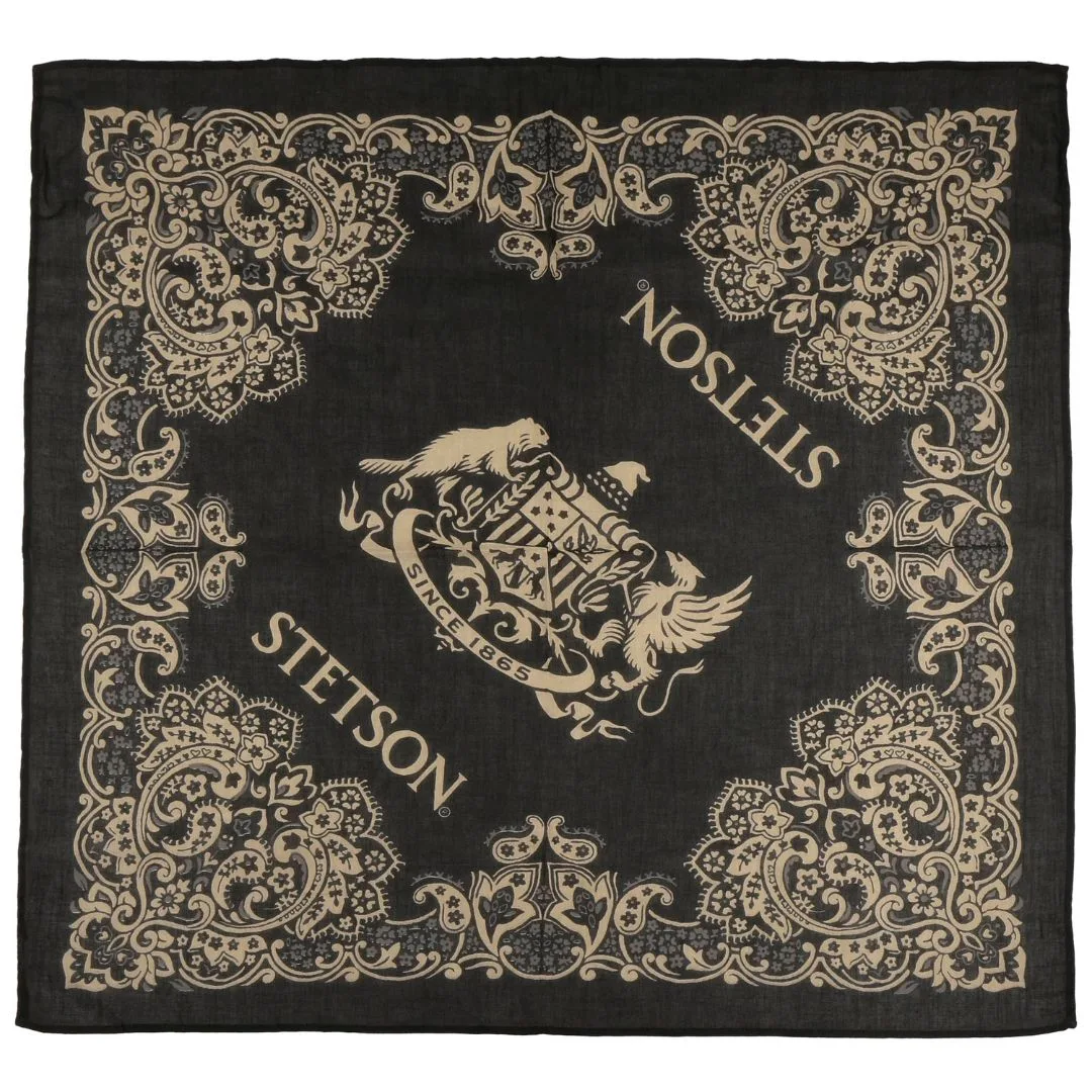El-Gat-Amb-Botes-Platja-Daro-Shop-Online-Complementos-Bandanas-y-Gorras-Stetson-Bandana-Cotton-Black