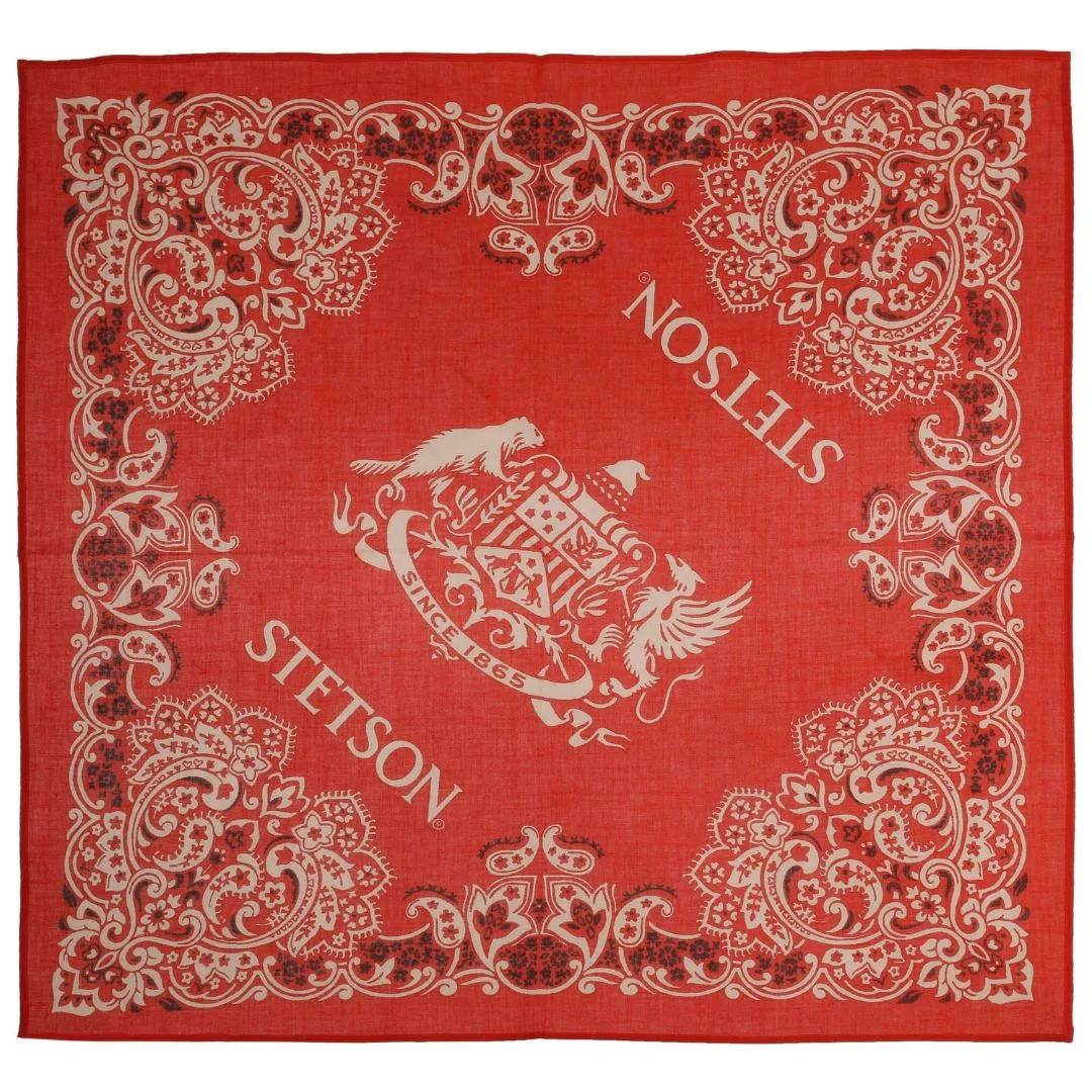 El-Gat-Amb-Botes-Platja-Daro-Shop-Online-Complementos-Bandanas-y-Gorras-Stetson-Bandana-Cotton-Red