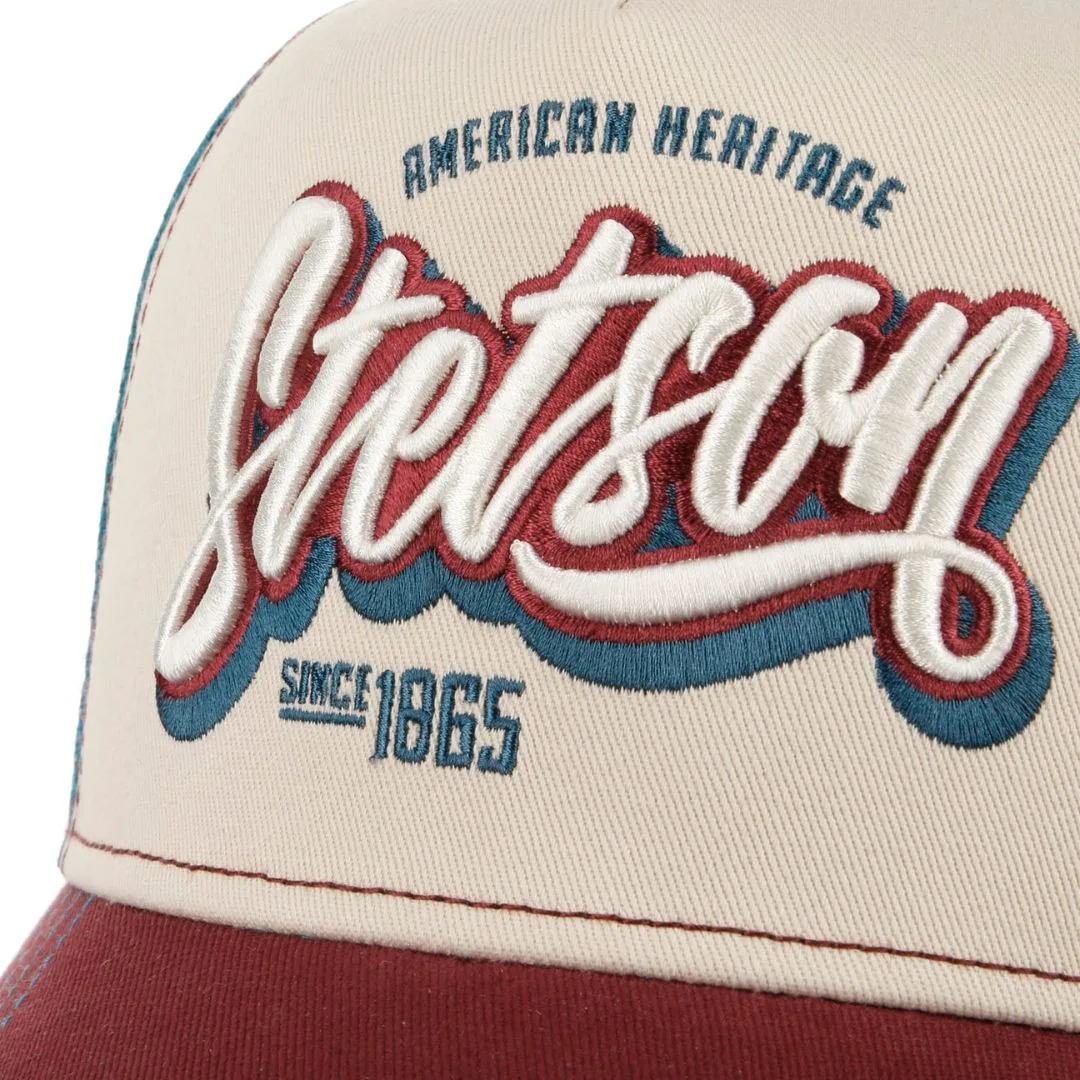 El-Gat-Amb-Botes-Platja-Daro-Shop-Online-Complementos-Bandanas-y-Gorras-Stetson-Trucker-Cap-Wordmark-Logo