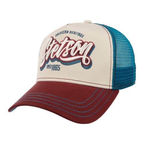 El-Gat-Amb-Botes-Platja-Daro-Shop-Online-Complementos-Bandanas-y-Gorras-Stetson-Trucker-Cap-Wordmark-Logo