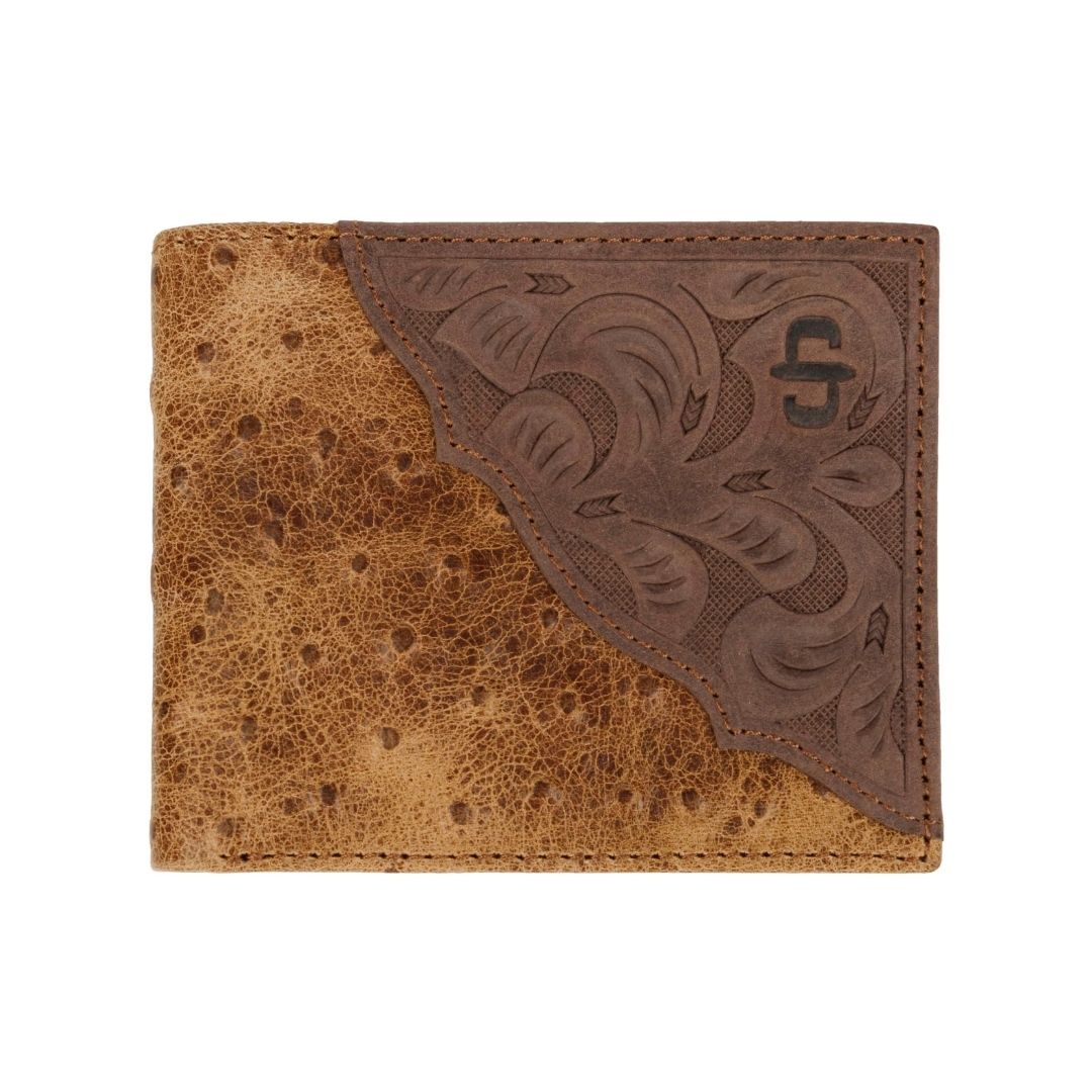 El-Gat-Amb-Botes-Platja-Daro-Shop-Online-Complementos-Cinturones-y-Carteras-Stetson-9797315-Ostrich-Embossed-Leather-Bi-Fold-Wallet